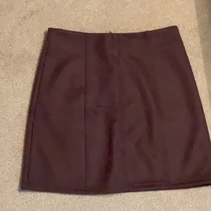 Listicle Mini-skirt Eggplant Color